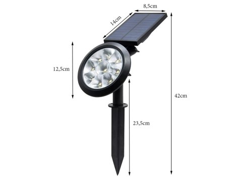 Nowoczesna lampa solarna RGB do ogrodu, która odmieni Twój przestrzeń