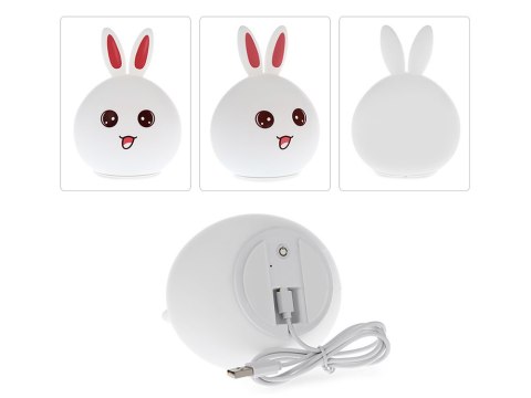 Zestaw LED Królik - Lampka Nocna z Pilotem dla Dzieci