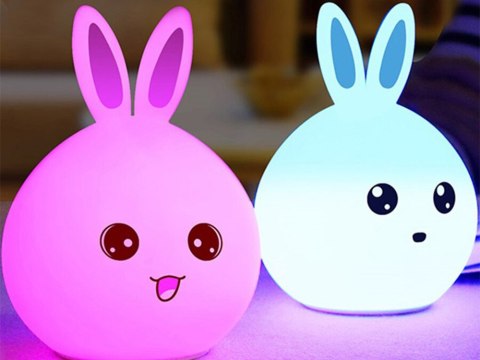 Zestaw LED Królik - Lampka Nocna z Pilotem dla Dzieci