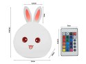 Zestaw LED Królik - Lampka Nocna z Pilotem dla Dzieci