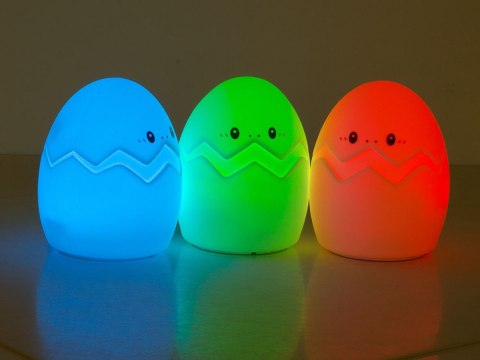 Nowoczesna lampka nocna dotykowa w kształcie jajka dla dzieci