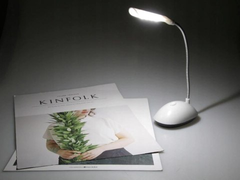 Nowoczesna lampka biurkowa LED z regulowanym ramieniem i 4 diodami