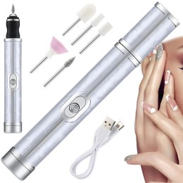 Nowoczesna frezarka do paznokci z akumulatorem USB, idealna do manicure i pedicure