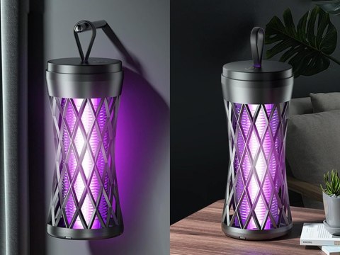 Nowoczesna lampa owadobójcza UV - skuteczna pułapka na komary i muchy