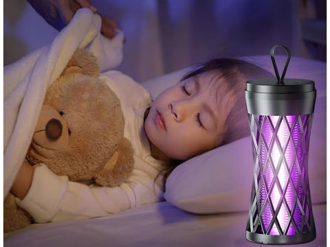 Nowoczesna lampa owadobójcza UV - skuteczna pułapka na komary i muchy