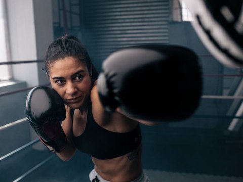 Nowoczesna tarcza bokserska z rękawicami - trening multifunkcjonalny dla każdego!