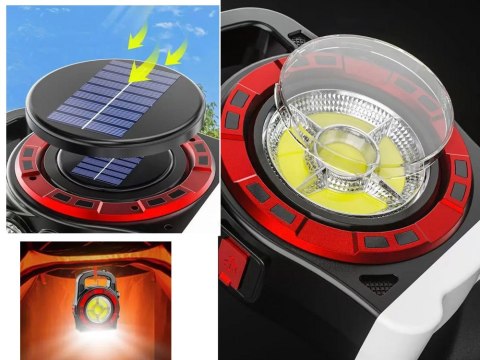 Latarka solarna LED z funkcją powerbanku - wszechstronność i moc!