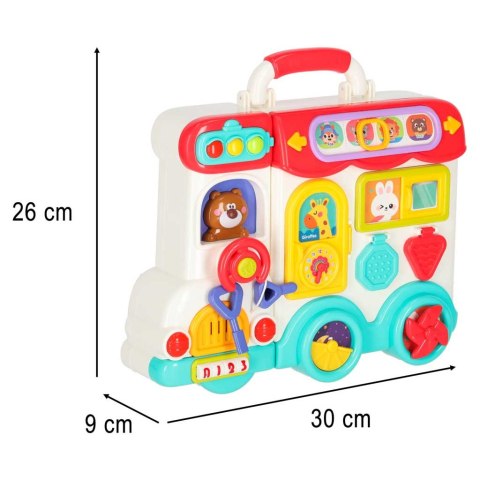  Interaktywny Edukacyjny Bus w Walizce - Zestaw Sensorczny Dla Dzieci