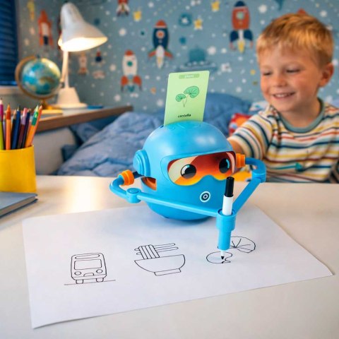 Interaktywny robot do rysowania - niebieska zabawa pełna kreatywności