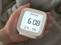 Nowoczesny zegar budzik LCD z pomiarem temperatury i wilgotności