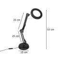 Nowoczesna lampka LED z lupą - idealne oświetlenie do pracy i relaksu
