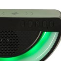 
Lampka LED RGB z głośnikiem i ładowarką indukcyjną - czarna elegancja w nowoczesnym stylu