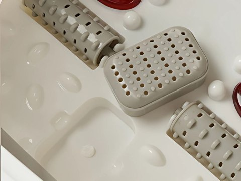 Nowoczesna miska do masażu stóp z funkcją podgrzewania i relaksacyjnymi rolkami