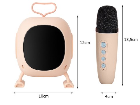 Głośnik karaoke Bluetooth z efektem LED - idealne do zabawy!
