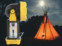 Lampa solarna kempingowa LED z uchwytem, idealna na biwak