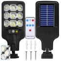 Nowoczesna lampa solarna LED z czujnikiem ruchu i pilotem