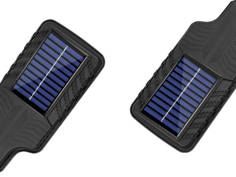 Nowoczesna lampa solarna LED z czujnikiem ruchu i pilotem
