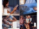 Nowoczesna lampka LED z dotykowym włączaniem i regulacją jasności