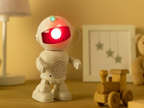 Nowoczesny projektor gwiazd do pokoju dziecięcego z głośnikiem Bluetooth