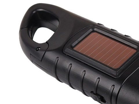 Nowoczesna latarka dynamo z panelem solarnym - idealna na każdą przygodę!