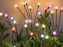 Nowoczesne lampki solarne RGB do ogrodu z automatycznym włączaniem