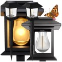 Lampa solarna do ogrodu - zestaw 2 sztuki z czujnikiem zmierzchu