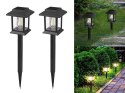 Lampa solarna do ogrodu - zestaw 2 sztuki z czujnikiem zmierzchu