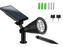 Nowoczesna lampa solarna do ogrodu z czujnikiem zmierzchu i regulacją kąta świecenia