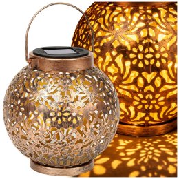LAMPION SOLARNY LED W STYLU RETRO DLA ODDYCHAJĄCEJ ATMOSFERY TWOJEGO OGRODU