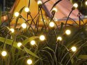 LAMPKI OGRODOWE SOLARNE KULECZKI 2 SZTUKI PO 6 LAMPEK LED DŁUGIE 70 CM