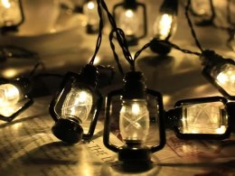 LAMPKI SOLARNE LED - DEKORACYJNA GIRLANDA Z LAMPIONAMI DO OGRODU I TARASU