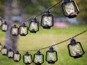 LAMPKI SOLARNE LED - DEKORACYJNA GIRLANDA Z LAMPIONAMI DO OGRODU I TARASU