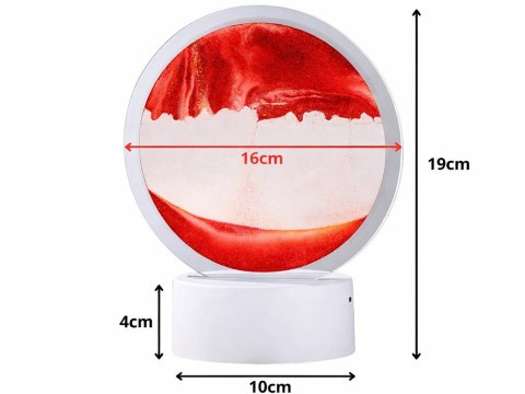 Lampa 3D z Ruchomym Piaskiem - Hipnotyzująca Dekoracja do Wnętrz
