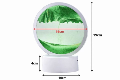Nowoczesna lampa z ruchomym piaskiem 3D do biura i domu