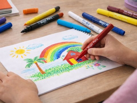 Zestaw Wyjątkowych Flamasterów dla Kreatywnych Dzieci