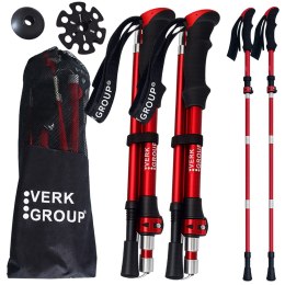 Nowoczesne kijki trekkingowe do nordic walking z pokrowcem