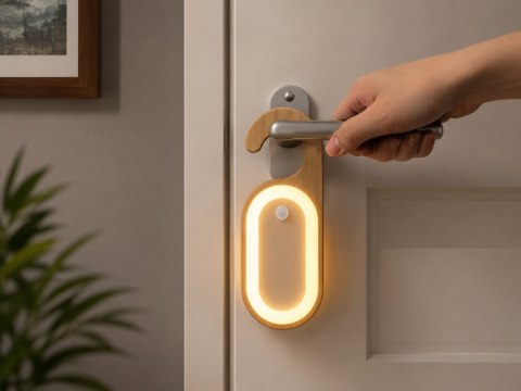 Nowoczesna lampka LED z czujnikiem ruchu do wnętrz