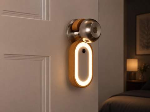 Nowoczesna lampka LED z czujnikiem ruchu do wnętrz