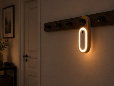 Nowoczesna lampka LED z czujnikiem ruchu do wnętrz