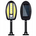 Nowoczesna lampa solarna LED z czujnikiem ruchu do ogrodu