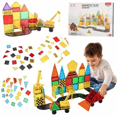 Kreatywne klocki 3D magnetyczne - 90 elementów dla dzieci i dorosłych!