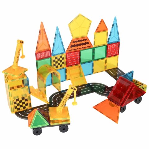 Kreatywne klocki 3D magnetyczne - 90 elementów dla dzieci i dorosłych!