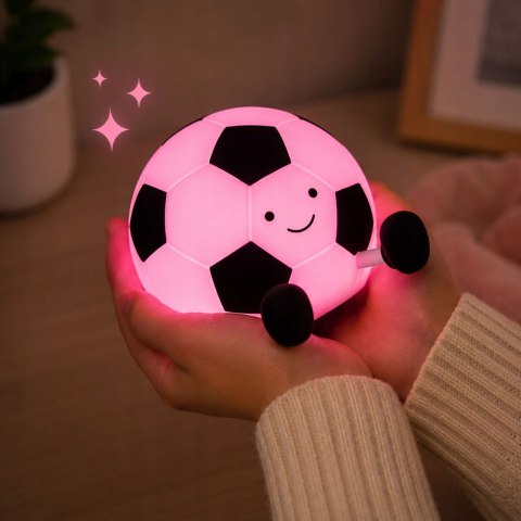 Lampa nocna w kształcie piłki nożnej - kolorowa, dotykowa, z funkcją timer