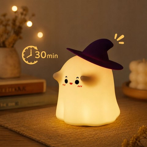 Lampa duszek LED - idealna dekoracja na Halloween