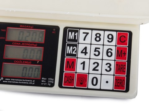 Waga elektroniczna do sklepu - precyzyjne pomiary do 40 kg