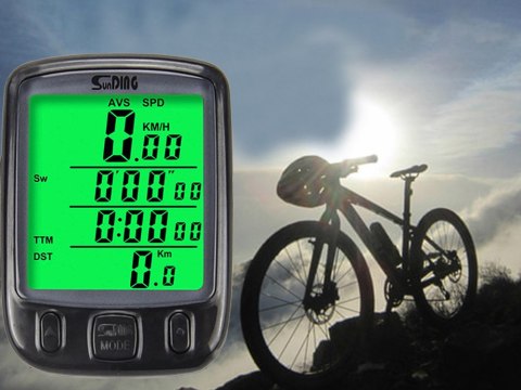 Licznik Rowerowy LCD z Wodoodporną Obudową i 27 Funkcjami