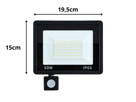 Nowoczesny halogen LED z czujnikiem ruchu i zmierzchu