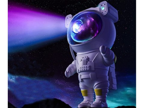 Nowoczesny projektor gwiazd w kształcie astronauty - wieczór pełen magii!
