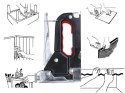 Zszywacz tapicerski 3w1 - Ergonomiczny taker do tapicerki, gwoździarka i skoblarka
