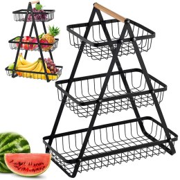 Półka kuchenna w stylu loft z koszyczkiem: nowoczesny organizer dla każdej kuchni